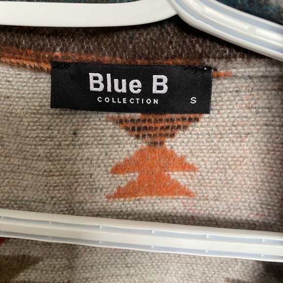 Blue B Women's Pendleton Wool Blend Western Cawl Neck Spring Jacket Coat Size S - Picture 7 of 13